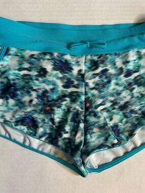 Athleta Girl Teal Cannonball 2.5” Swim Shorts/Bottoms Size XL(14)